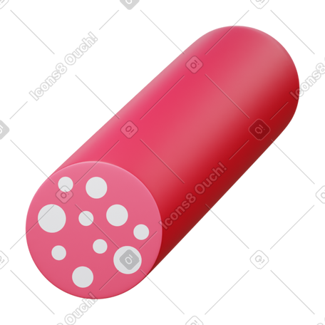 3D salami PNG, SVG