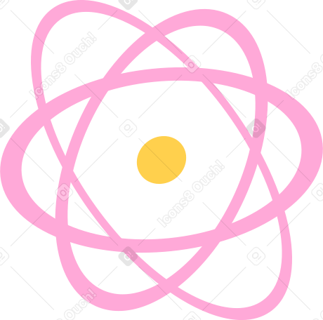 Atome rose PNG, SVG