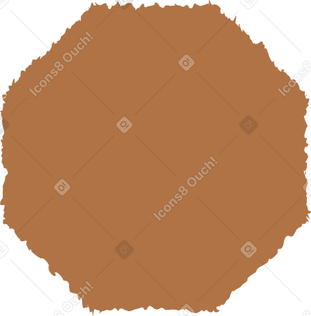 octagon brown Illustration in PNG, SVG