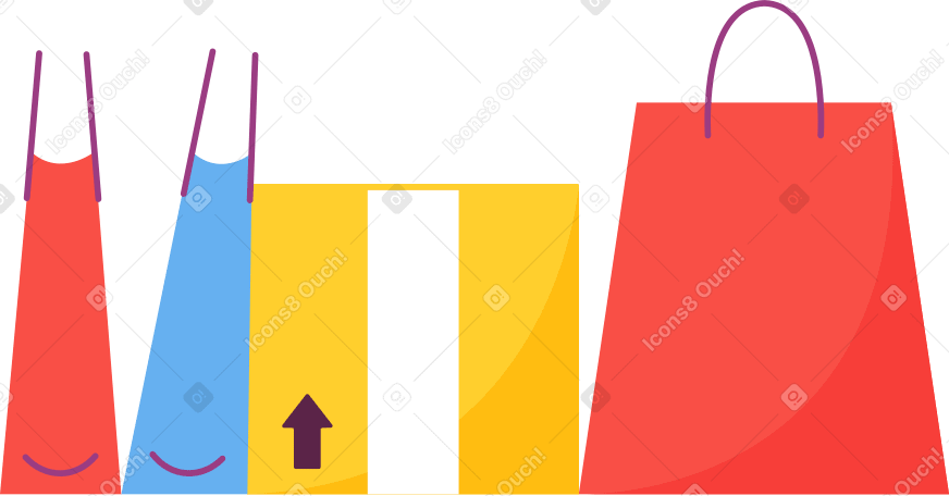 packages Illustration in PNG, SVG