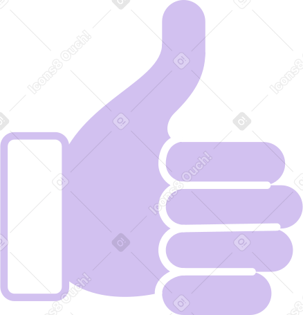 hand with thumb up PNG, SVG