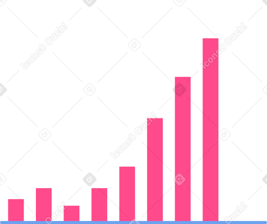 pink charts and graphs PNG、SVG