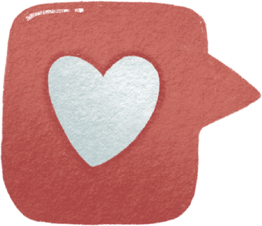 Bubble with a heart в PNG, SVG