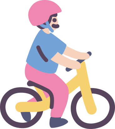 Child on a bicycle PNG, SVG