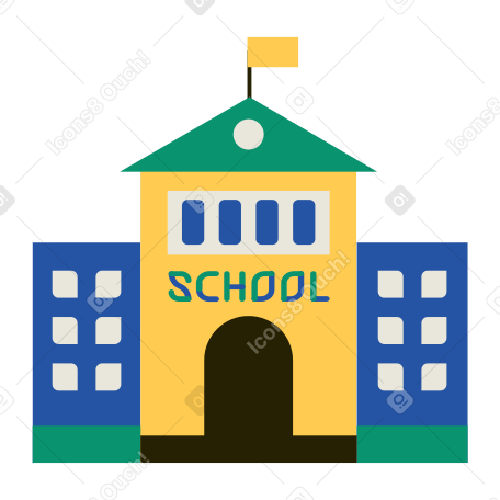 bâtiment scolaire PNG, SVG