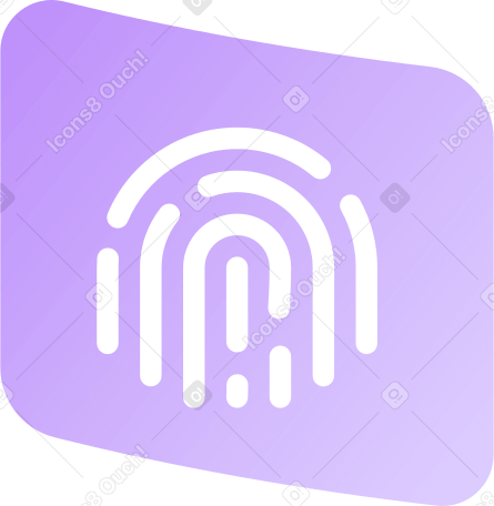 Huella dactilar de icono curvo PNG, SVG
