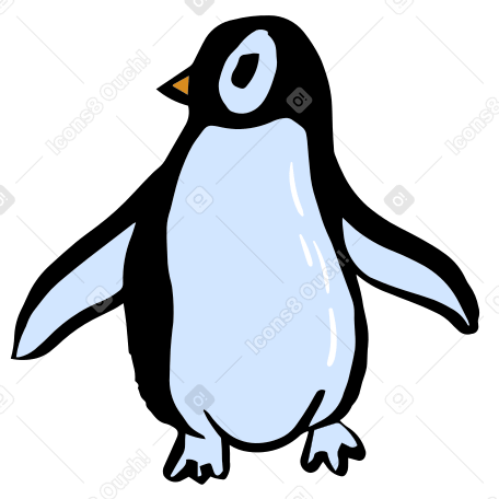 penguin stands PNG, SVG