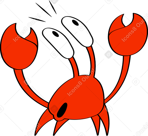 crab Illustration in PNG, SVG