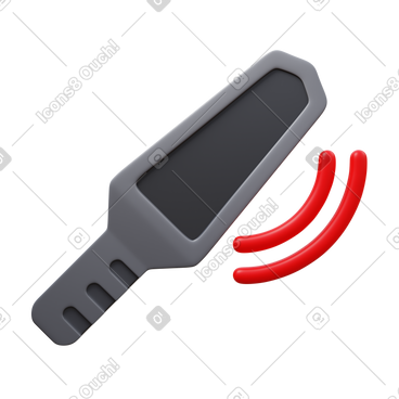 Hand-held metal detector PNG, SVG