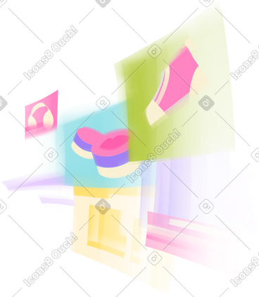 Screens with goods PNG, SVG