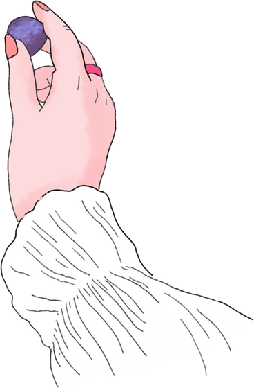 Hand in a white sleeve PNG、SVG