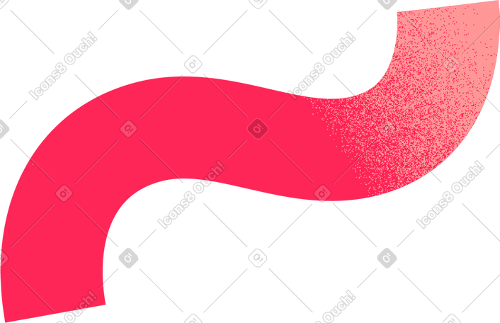 red curved line PNG, SVG