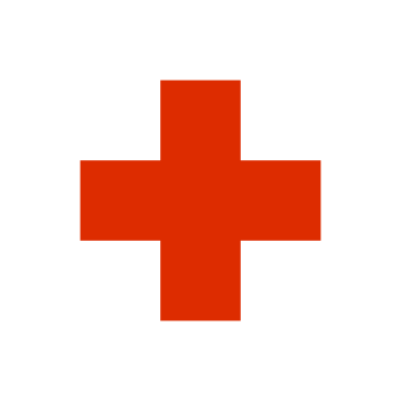 Red cross sign PNG, SVG