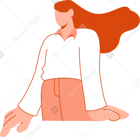 woman front view PNG, SVG