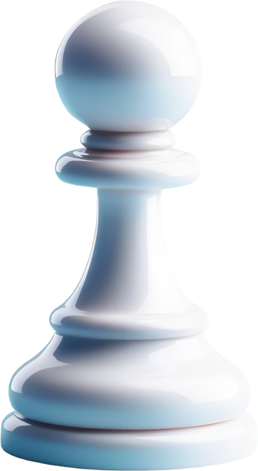 Figura de ajedrez blanca PNG, SVG