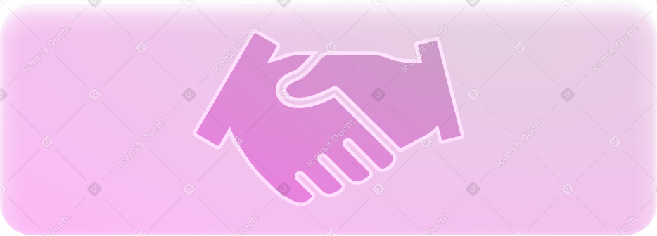 Кнопка рукопожатия в PNG, SVG