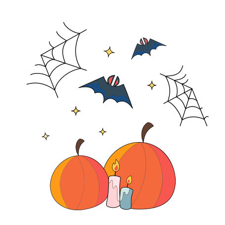 Halloween decoration Illustration in PNG, SVG