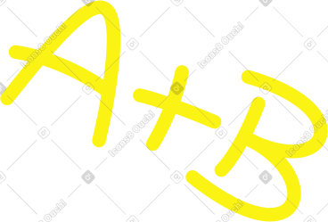 A+b text PNG, SVG