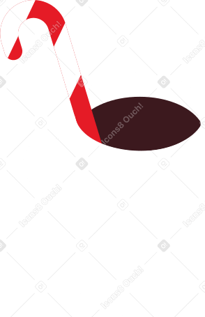 mug with cocoa and christmas candy PNG, SVG