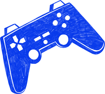 blue joystick for computer games PNG, SVG