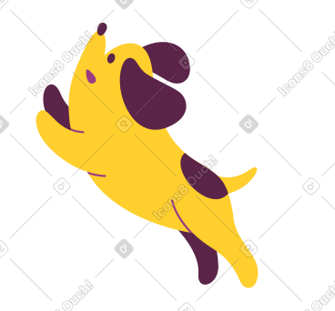 Leaping dog PNG, SVG