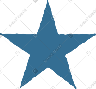 Blue star PNG, SVG