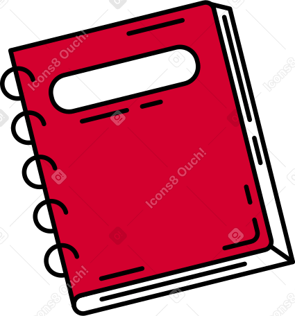 closed notebook PNG, SVG