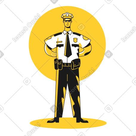 男保安或警察 PNG, SVG