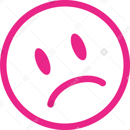 émoticône triste PNG, SVG
