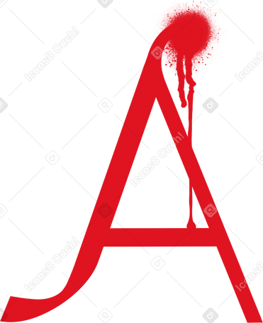 red letter a PNG、SVG