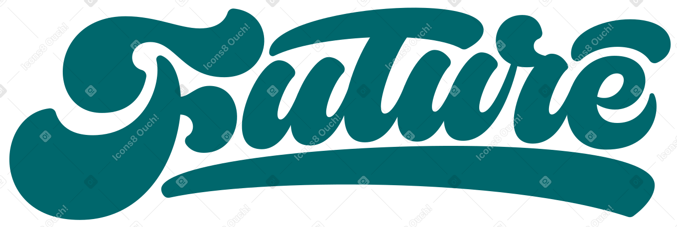 lettering future PNG, SVG
