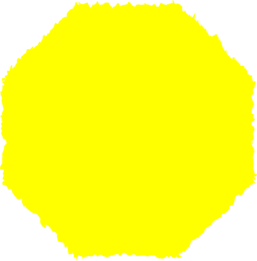 Octagon yellow PNG, SVG