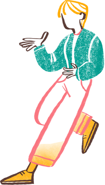 woman with short hair standing with her leg up PNG, SVG