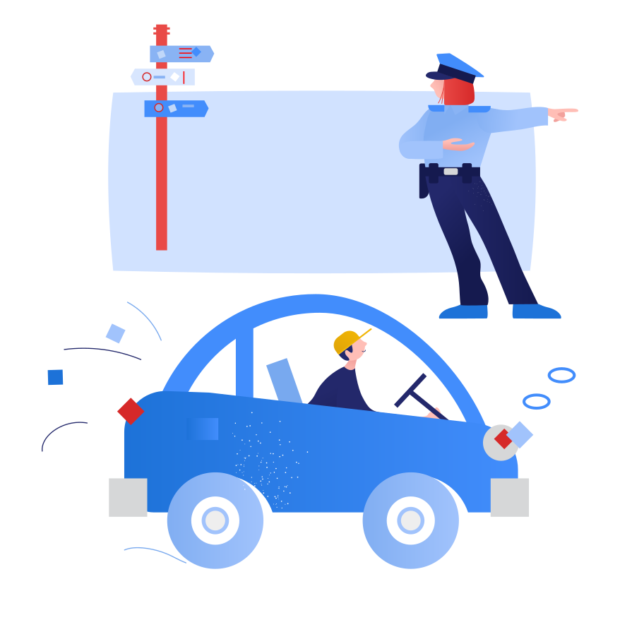 Traffic controller Illustration in PNG, SVG