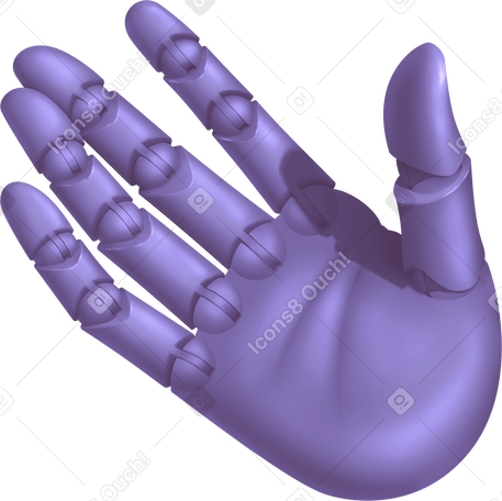 purple hand PNG、SVG