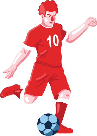 Illustration football aux formats PNG, SVG