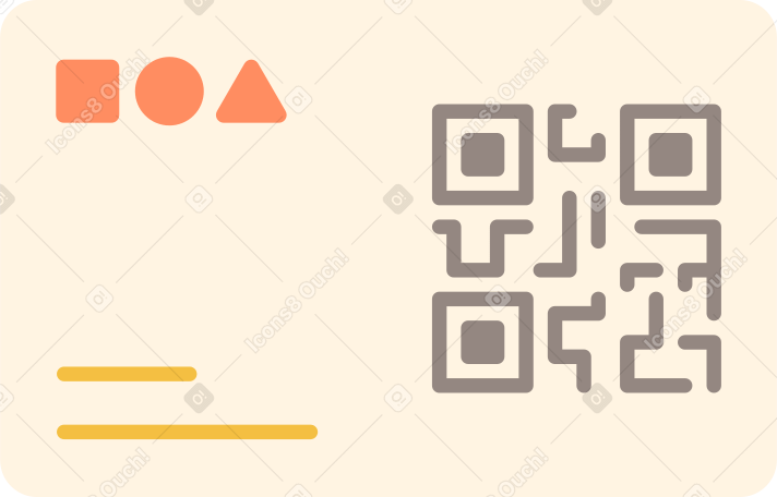 loyalty card with qr code PNG, SVG