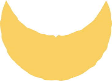 crescent yellow PNG, SVG
