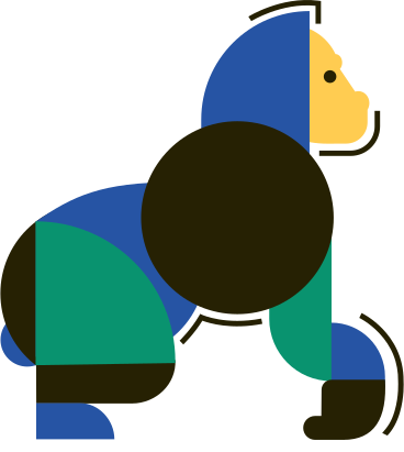 горилла в PNG, SVG