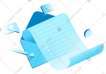 Receiving important letter or email PNG, SVG