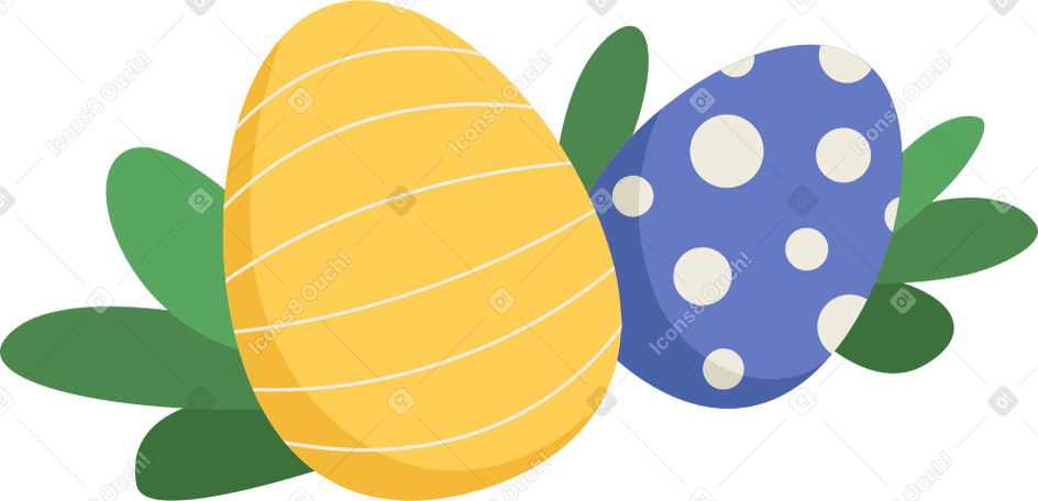 пасхальные яйца в PNG, SVG