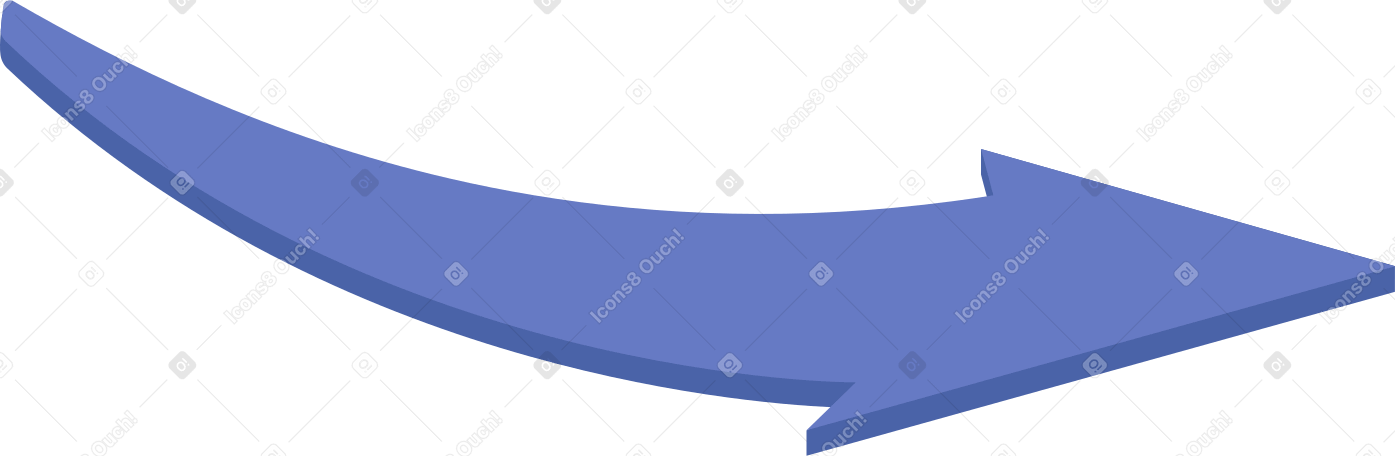 arrow in perspective PNG, SVG