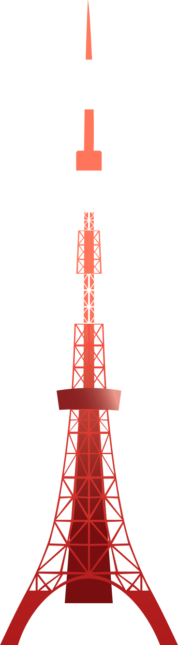 tokyo television tower PNG, SVG
