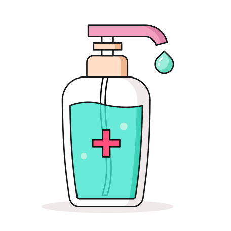 Sanitizer Illustration in PNG, SVG