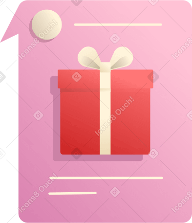 email with a gift PNG, SVG