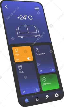 smart home app interface PNG, SVG