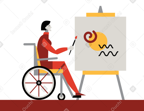 Art therapy Illustration in PNG, SVG
