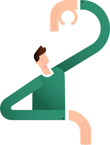 man holds his hand above him PNG, SVG