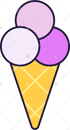 icecream Illustration in PNG, SVG