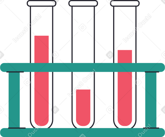 test tube stand Illustration in PNG, SVG